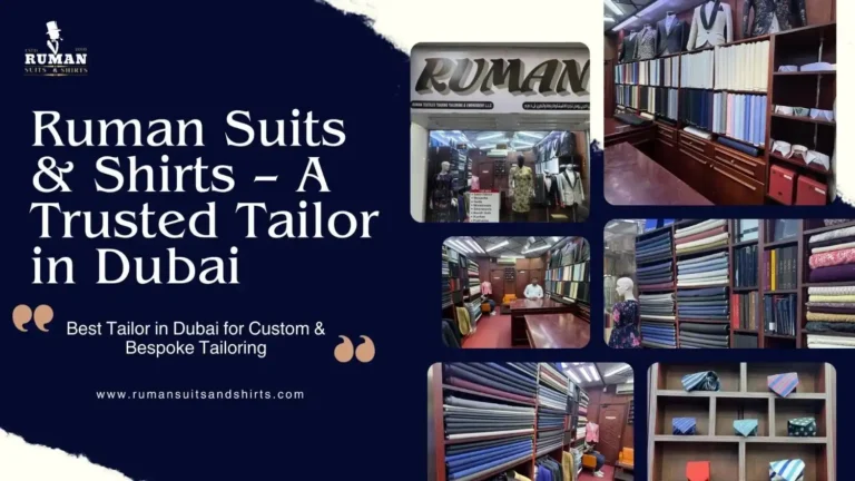 Best men's tailor in Dubai creating bespoke suits