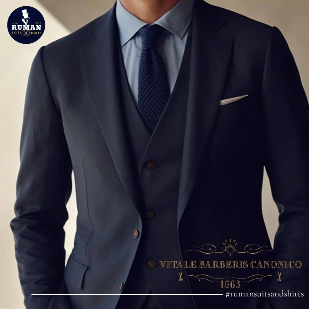 A man wearing a black suit, showcasing style and fit as part of The Ultimate Guide to Suit and Tailoring.