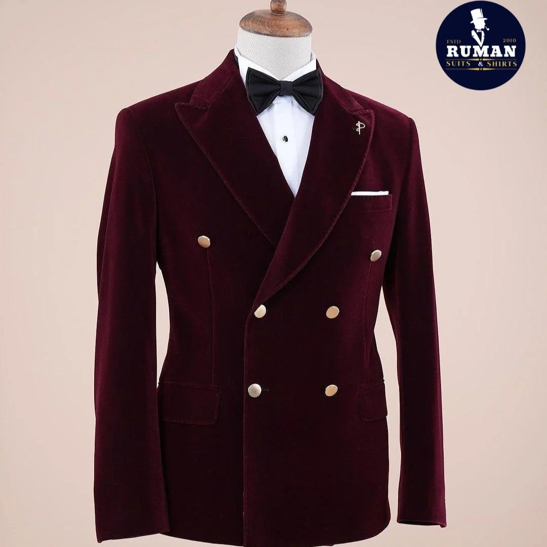 "Man avoiding common suit buying mistakes by choosing the perfect fit and fabric for a tailored look."