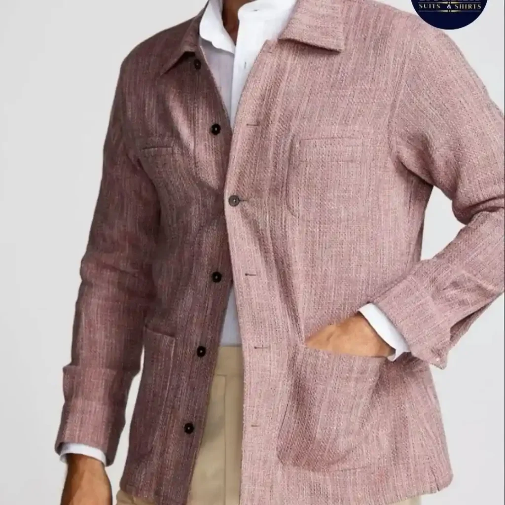 “Tailor measuring a man's shirt for a perfect fit, highlighting the benefits of well fitted shirts men.”