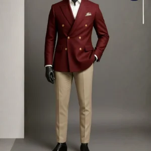 “A collection of classic and modern suit colors every man should own displayed on mannequins.”