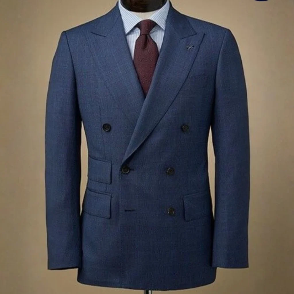 Professional suit maintenance tips Dubai showing a well maintained men’s suit hanging neatly in a wardrobe