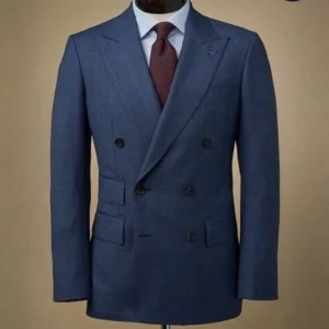 Professional suit maintenance tips Dubai showing a well maintained men’s suit hanging neatly in a wardrobe