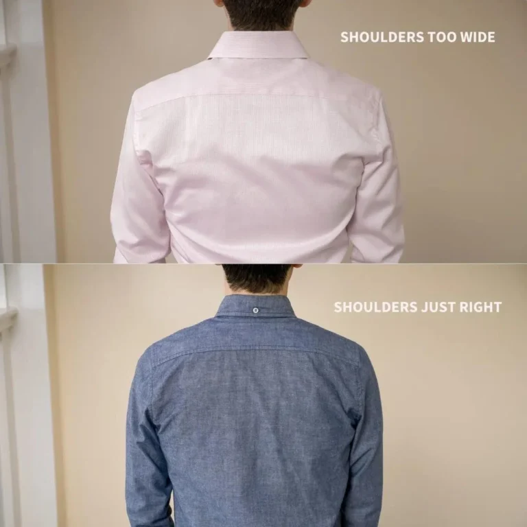 Stylish man demonstrating How to Choose the Right Shirt to Wear with a suit for a clean and professional look