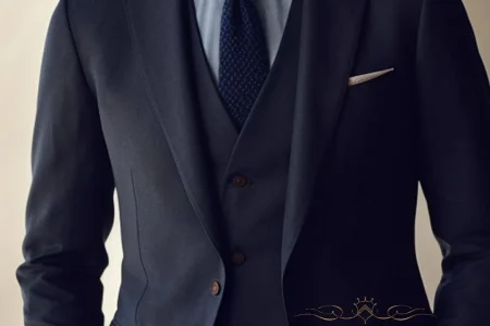 A man wearing a black suit, showcasing style and fit as part of The Ultimate Guide to Suit and Tailoring.