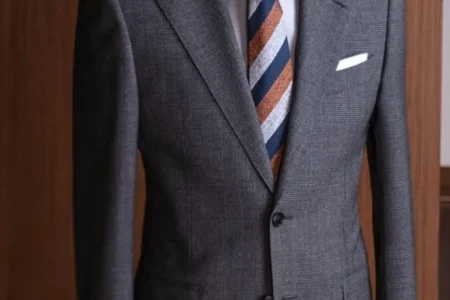 A luxury bespoke wedding suit displayed at Ruman Suits & Shirts, representing the ideal Dubai wedding perfect groom’s suit crafted with premium tailoring.